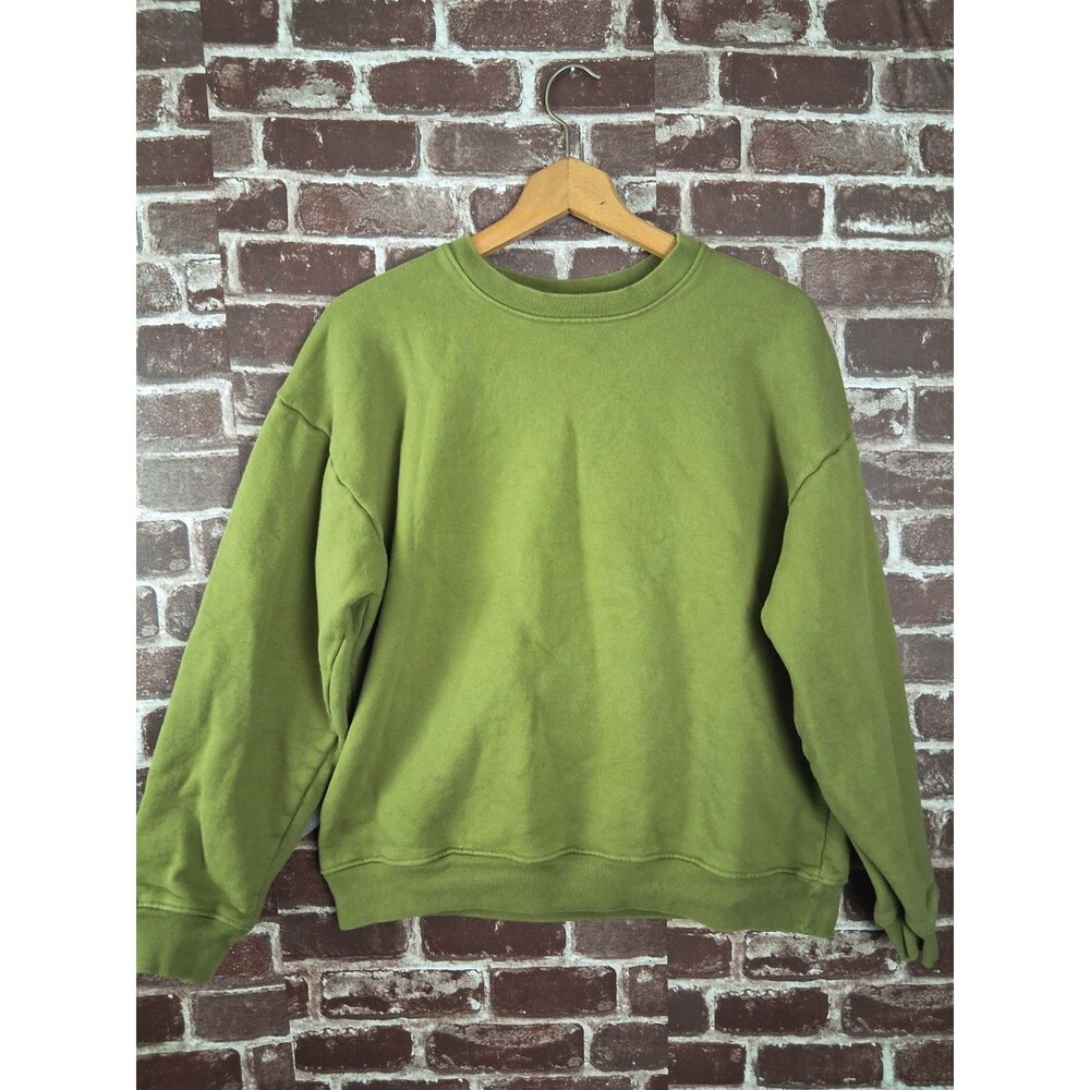 Reformation Sweater Women LARGE Pistachio Green Sweatshirt Pullover Organic